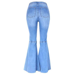 Pantalones acampanados de pierna ancha para mujer, cómodos para los días de verano, tela premium, con color personalizado - Product Image 2