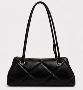 Sac à bandoulière en cuir matelassé Premium Gravs pour femme, sac à main de luxe rembourré avec fermeture éclair, 25x8x12 CM, élégant sac à main quotidien, OEM ODM - Product Image 3