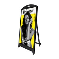 Panneau publicitaire LED P4, signalisation numérique portable d'extérieur, IP65, étanche, écran haute luminosité