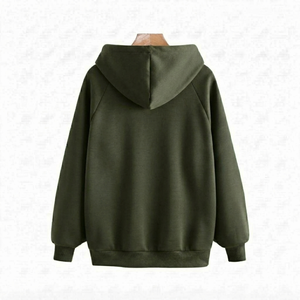 Sudadera con Capucha Verde Oliva, Tejida y Bordada con Logotipo Personalizado, Transpirable, de Secado Rápido, de Algodón, Informal, para Invierno - Product Image 2
