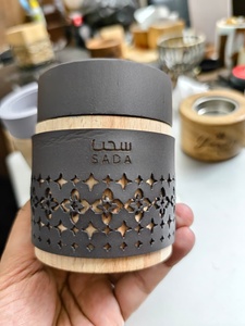 Elegante Quemador de Incienso de Madera y Cuero, Decorativo, Hecho a Mano, Porta Mabkhara para Aromaterapia y Decoración de Interiores - Product Image 3