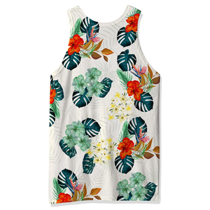 Hot Selling Lightweight Tank Tops for Men Sublimation Printed Classic Ribbed Athletic Regular Fit Undershirt Men's Tank Top - Product Image 4