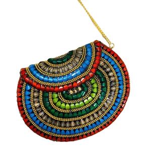 Designer Handmade Exclusive Metal Mosaic Resin Evening <b>Bag</b> <b>Clutch</b> <b>for</b> Ladies' <b>Wedding</b> Parties Stylish Perfect Accessory - Product Image 1