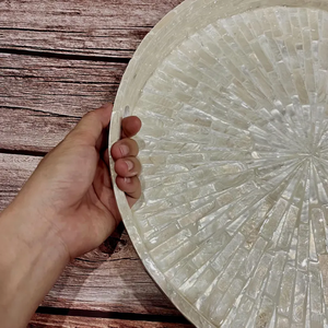 Bandeja Decorativa Hecha a Mano con Incrustaciones de Madreperla de PERFECT ENTERPRISES para Mesa de Centro - Product Image 5