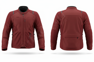 Veste de moto en textile imperméable et respirante, très vendue, personnalisable, de qualité supérieure, en velours côtelé, robuste, avec protection corporelle - Product Image 2