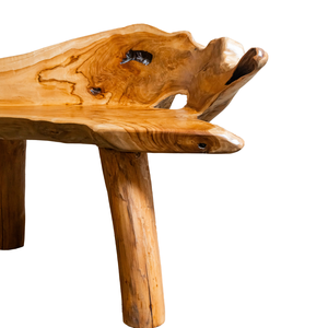 Banco de Raíz de Teca Rústico de Lujo ARTERRA, Muebles de Patio Hechos a Mano para Casa, Villa o Resort, Madera de Primera Calidad - Product Image 3