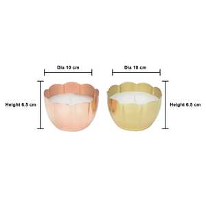Luxe Floral Iron Votive Holders Heat Resistant Handmade Eco-Friendly Durable Home Decoration Candle <b>Cups</b> Gold Candle Holders - Product Image 3
