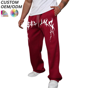 Pantalon kaki ample pour homme grande taille en coton, décontracté, infroissable, respirant, écologique, imprimé, coupe droite, avec support OEM/ODM pour logo personnalisé - Product Image 3