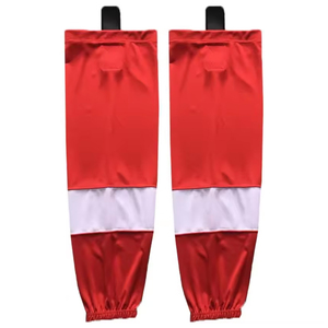 Chaussettes de hockey sur glace en coton respirantes, durables, écologiques, à séchage rapide, de haute qualité, à compression, hauteur genou, couleur et logo personnalisés - Product Image 4