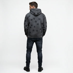 OEM ODM Custom Logo <b>Men's</b> 100% Cotton Plus Size Hoodie Sweatshirt <b>Pullover</b> Screen DTG Print Embroidery Unisex Hoodies - Product Image 4