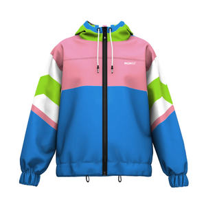 Vestes coupe-vent à fermeture éclair personnalisées pour hommes et femmes motif solide velours tissu long Style Streetwear pour l'hiver teint en plaine - Product Image 1