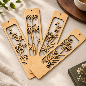 Custom Laser Cut Bamboo Wooden <b>Bookmark</b> Decorative <b>Bookmarks</b> for Gifts and Souvenirs - Product Image 5