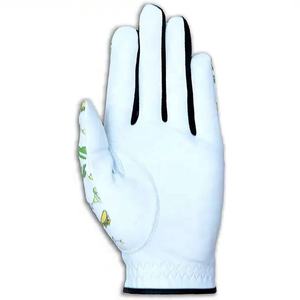 Logo personnalisé Cabretta en cuir de mouton léger antidérapant doux respirant sport gant de golf sangle réglable par sublimation - Product Image 2
