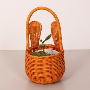 <b>Easter</b> egg hunt <b>baskets</b> for kids accessory rattan <b>basket</b> container holiday <b>gift</b> organizers - Product Image 1