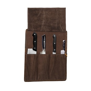 กระเป๋าเก็บมีดเชฟหนังแท้พรีเมียมแบบพกพา - Product Image 6