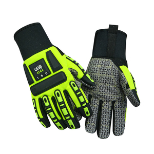 Gants de sécurité antidérapants à doigts entiers avec motif à pois et revêtement en polyuréthane pour activités de plein air unisexe - Product Image 2