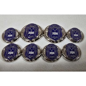 Zeta Phi Beta Custom Metal <b>Buttons</b> Greek Letter Style Sorority Inspired Design Durable Alloy Blazer <b>Buttons</b> Uniform Accessories - Product Image 2