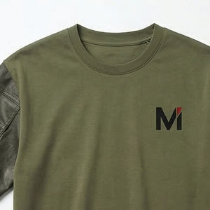 Camiseta Oversize Personalizada de Algodón 100% con Cuello Redondo para Hombre, Estilo Urbano, Venta al por Mayor - Product Image 2