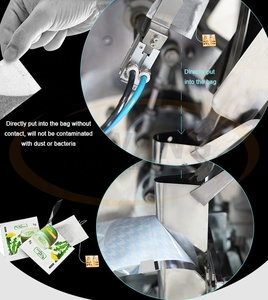 Automatic <b>Three</b>-Sided Sealing Spice Coffee Tea Cereals Grains Food Bag Powder Filling Weight Packaging Machine - Product Image 3