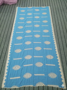 Hiyab Largo de Chifón para Mujer, con Bordado Floral y Pedrería, Suave, Ligero y Transpirable, para Bodas, Verano, Uso Diario y al Aire Libre - Product Image 2