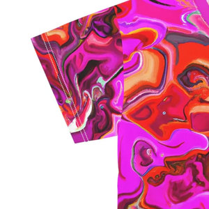 เสื้อครอปแขนยาวพิมพ์ลายดอกไม้สวยงามสำหรับผู้หญิง รุ่นใหม่ ปรับได้ที่ด้านหลัง ใส่ได้ทุกวัน - Product Image 5