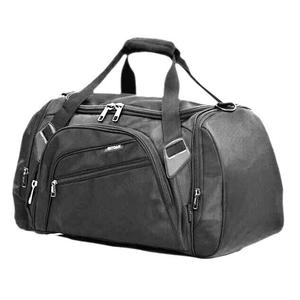 Sac de voyage noir multi-compartiments, sac de sport, sac de week-end - Product Image 2