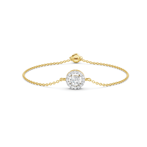 Pulsera de Diamante Cultivado en Laboratorio Halo, Certificado IGI, 0.50CT, Oro de 14K, Chapado en Rodio, Regalo para Mujer, Fabricante de Joyería al por Mayor OEM ODM - Product Image 5
