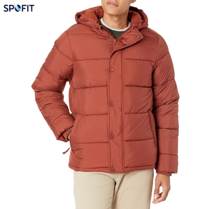 Chaqueta Safari de Color Sólido para Hombre, Talla Grande, Cierre de Cremallera Impermeable, Exterior de Cuero Genuino, Forro de Algodón, Informal, Invierno - Product Image 4