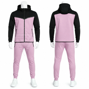 Chaqueta deportiva con capucha y cremallera Factory Direct Tech Fleece, con bolsillo con cremallera. - Product Image 2