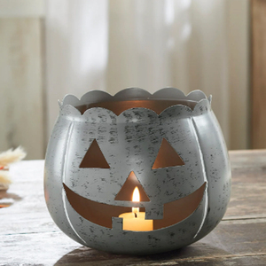 Halloween Bronze Lantern Votive <b>Candle</b> Holder Fall Pumpkin Metal Tabletop Votive <b>Candle</b> Holder Metal Votive <b>candle</b> holders - Product Image 6