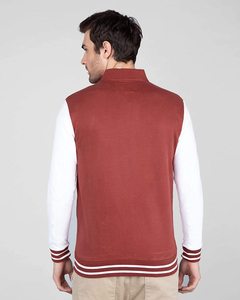 Custom Logo Premium Wool Chenille Embroidery Baseball Letterman <b>Jackets</b> <b>Men</b> Maroon <b>White</b> Leather Sleeve Varsity <b>Jacket</b> Stand - Product Image 3