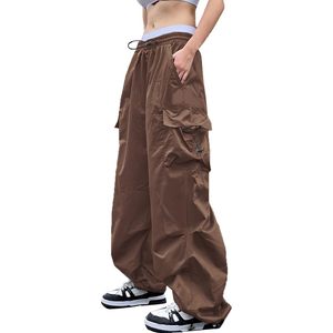 <b>Women</b> Baggy Cargo <b>Pants</b> Multi Pocket Y2K <b>Parachute</b> <b>Pants</b> Loose Fit OEM Wholesale - Product Image 1