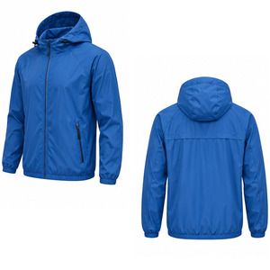 Veste coupe-vent pour homme, légère, décontractée, résistante à l'eau, avec fermeture éclair intégrale sur le devant, à capuche, vêtements de sport, fabrication sur mesure OEM ODM - Product Image 6