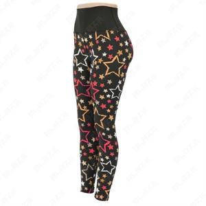 OEM Wholesale Elastic Waist Yoga Leggings High Waist Workout Sports Pants Breathable Sweat Wicking Seamless Spandex Leggings - Product Image 5