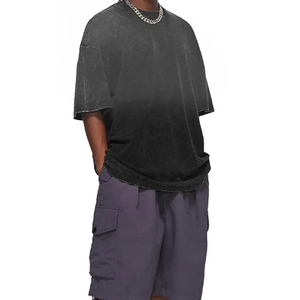 Camisetas Oversize para Hombre con Hombros Caídos, Camisetas Gráficas Personalizadas, Ropa Urbana, Camisetas Oversize de Algodón Pesado para Hombre - Product Image 5