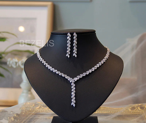 Collar de Diamantes de Laboratorio con Corte Brillante, Ecológico, para Mujer, Regalo de Lujo y para Novias - Product Image 3