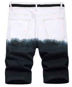 Shorts en jean pour hommes, fermeture à cordon sur le devant, coupe ample, décontracté, mode estivale, tissu en coton confortable, vente en gros directe d'usine - Product Image 6