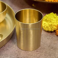 Ensemble de thali Kansa écologiques et de style traditionnel |   Cadeau artisanal en métal pour mariage et festival