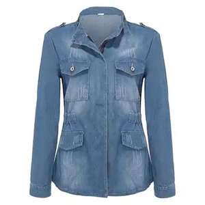 Custom Denim <b>Jacket</b> Fashion Style Casual Distressed Jean <b>Jacket</b> for Men Ripped Sports Denim <b>Trucker</b> <b>Jackets</b> - Product Image 2