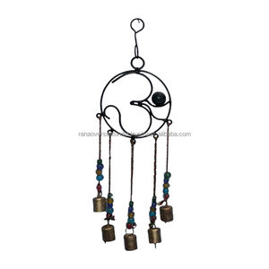 แขวนผนังตกแต่งกระดิ่งลมพร้อมลูกปัดและระฆังสำหรับลานระเบียงบ้านในราคาตลาดจากผู้ค้าส่ง - Product Image 2