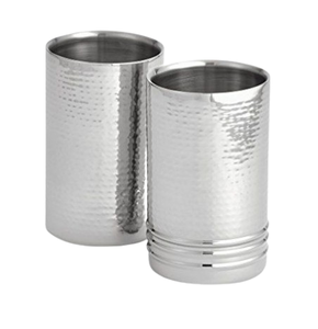 Ensemble de quatre gobelets en acier inoxydable de taille moyenne, qualité supérieure, gobelets martelés modernes, gobelets personnalisés, produit d'exportation - Product Image 3