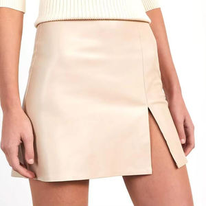 Nouveautés 2026 – Jupes en cuir respirantes et écologiques pour l'hiver, longueur genou, style formel, très tendance pour femmes - Product Image 1