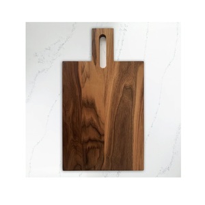 Planche à découper rustique en bois d'olivier naturel, planche à découper de cuisine faite à la main avec une construction en bois massif durable - Product Image 3