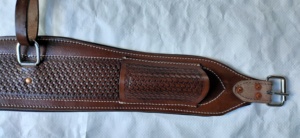 Sangle de flanc et de ventre en cuir premium pour cheval de style western, personnalisée pour l'équitation à taille haute - Product Image 5