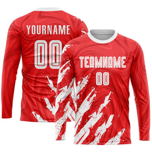 Ventes en gros de maillots de football pour adultes et ensembles d'uniformes de football, couleur et logo personnalisés, vêtements de sport 100% polyester, ensembles d'uniformes de football - Product Image 4