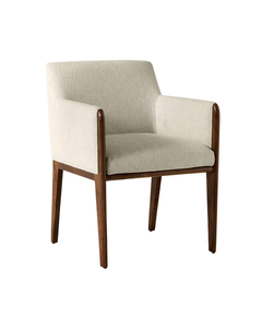 Sillón de Comedor Moderno Tapizado con Patas de Madera, Tela de Microfibra, Cómodo para el Hogar, Muebles de Comedor, Hoteles y Restaurantes - Product Image 1