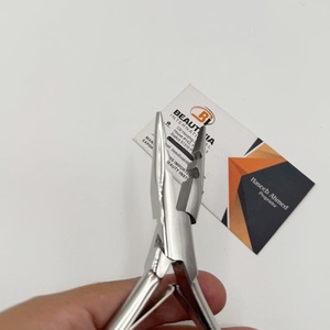 Pinzas para Extensiones de Cabello Beautivia, Herramienta Profesional de Acero Inoxidable para Instalación y Remoción, Pinzas para Cabello de 2 Orificios, Más Vendidas - Product Image 5