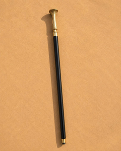 Bastón de Paseo con Mango de Metal Ornamentado, Bastón Plegable de Madera Negra Victoriano, Bastón de Viaje Elegante para Caballero, Bastón Decorativo Vintage - Product Image 3