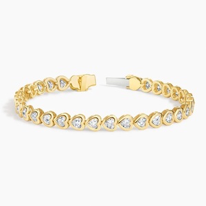 Brazalete de Diamantes con Engaste Completo de Dientes Compartidos - Product Image 1