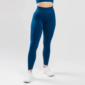 Leggings Deportivos de Cintura Alta para Mujer, con Efecto Levanta Glúteos, Logotipo Personalizado, Diseño Cruzado en Cintura en V, Cintura Elástica, Leggings de Yoga - Product Image 2